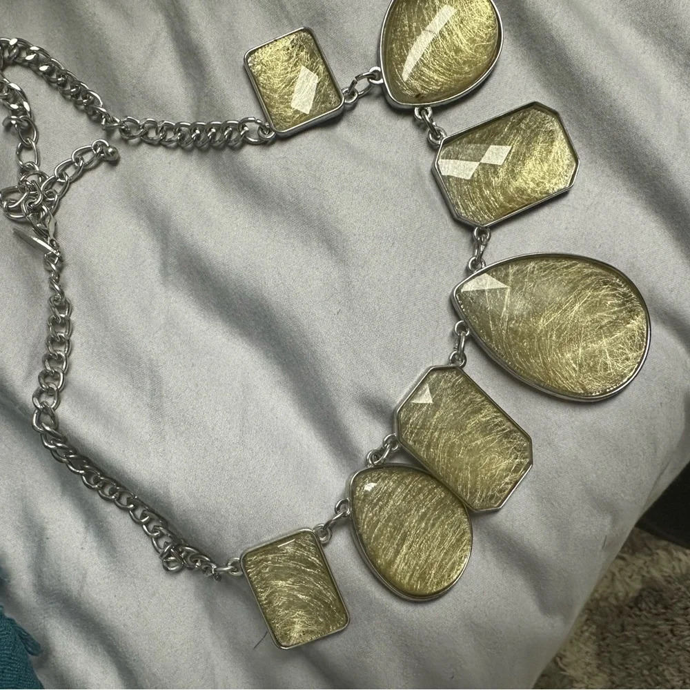 Geometric Statement Necklace - Picture 2 of 2